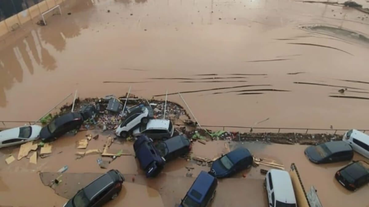 Así quedó el campo de fútbol de La Torre