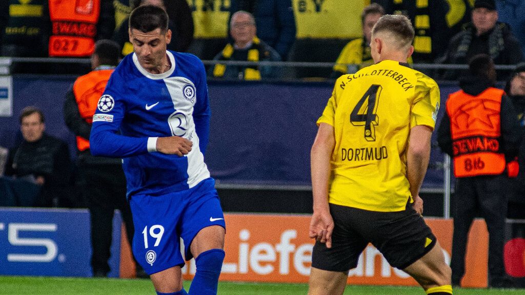 Álvaro Morata, ante el Borussia Dortmund (Cordon Press)