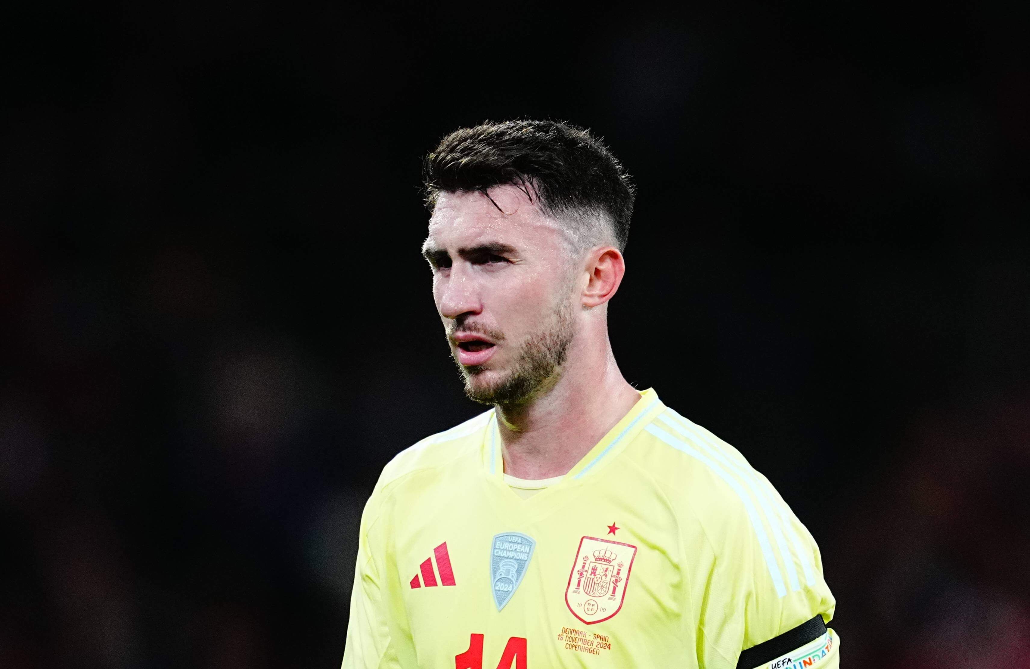 Aymeric Laporte, durante uno de sus últimos partidos con la Selección Española (Foto: Cordon Pre
