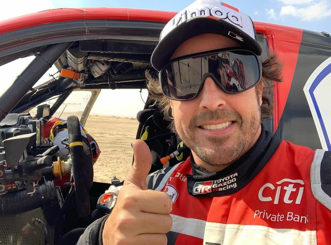 Fernando Alonso en la última edición del Rally Dakar (Instagram: Fernando Alonso).