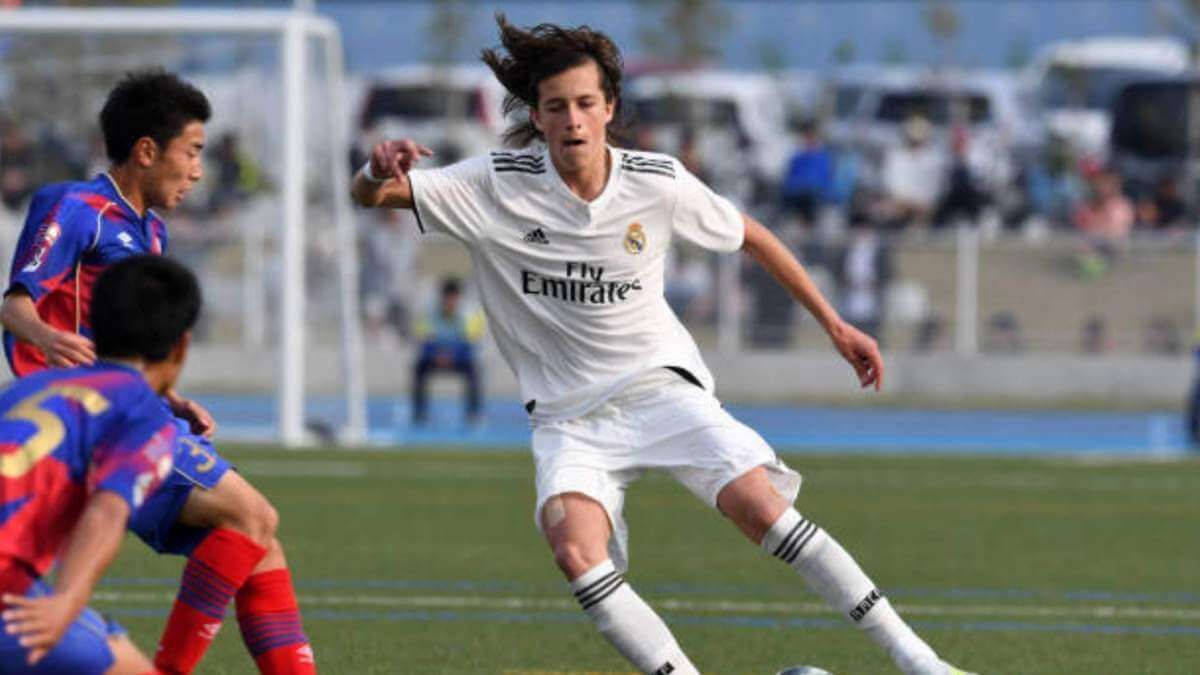 Álvaro Carreras en la cantera del Real Madrid (Redes Sociales)