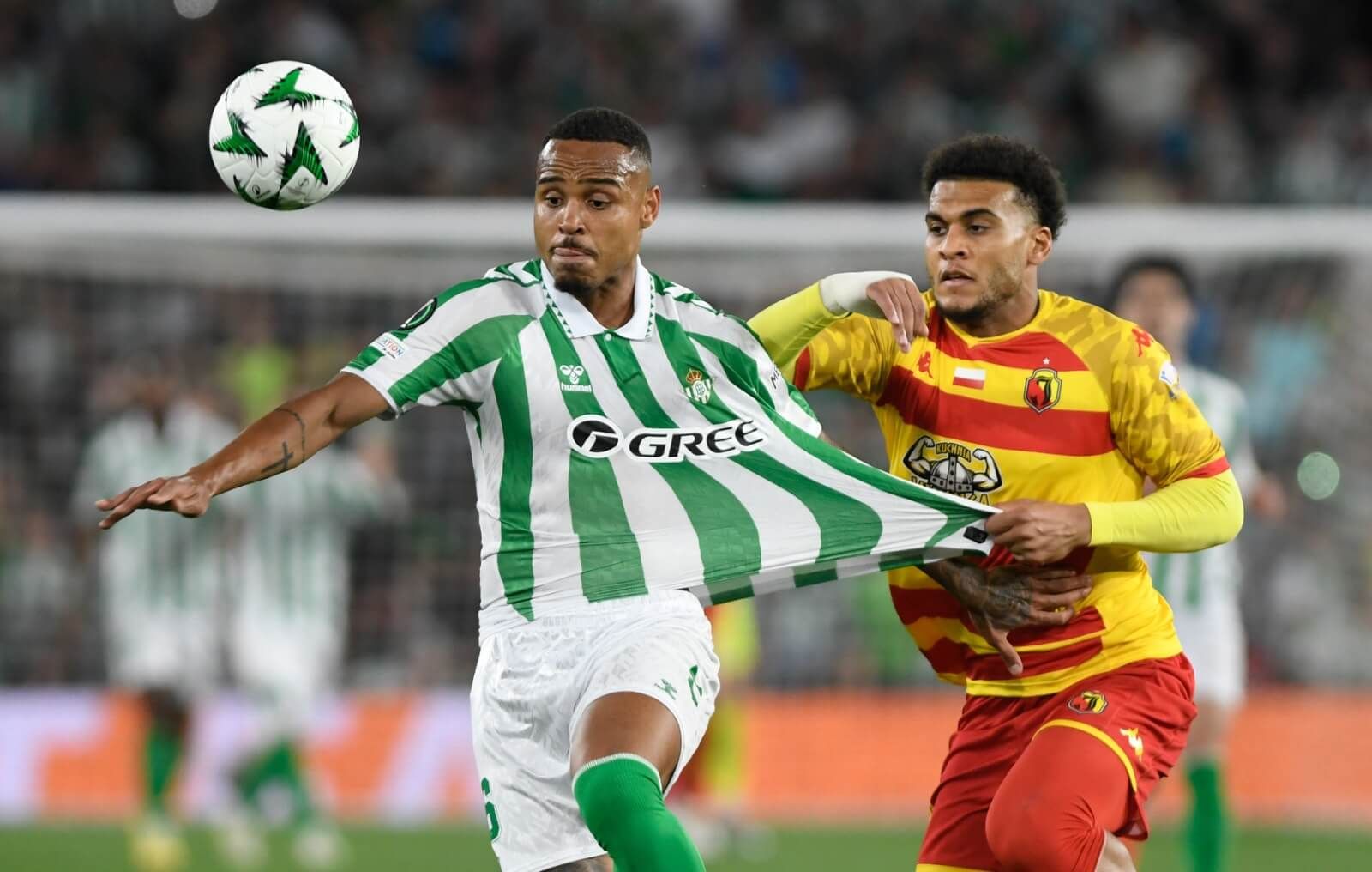 Natan, en el Betis-Jagiellonia (Foto: Kiko Hurtado).