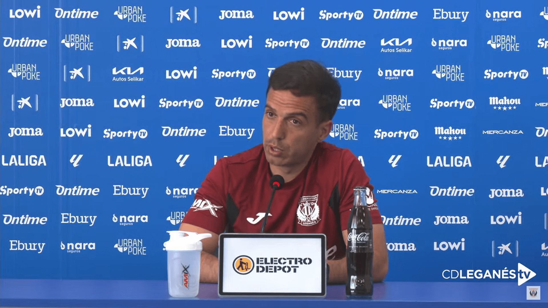 Borja Jiménez, en rueda de prensa antes del Leganés-Valladolid.