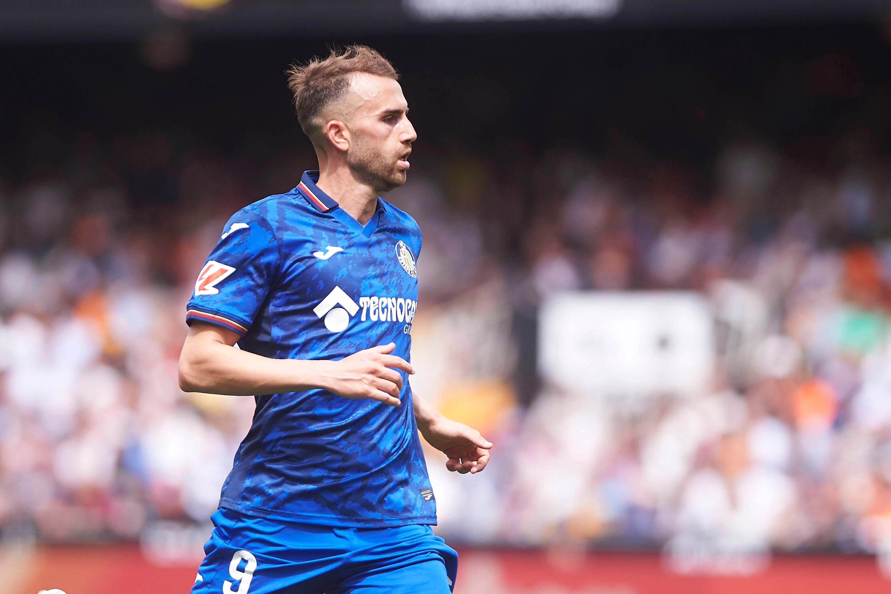  Borja Mayoral, durante un partido del Getafe.