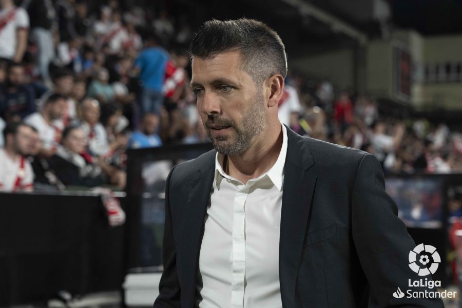 Paulo Pezzolano, en el Rayo - Valladolid.