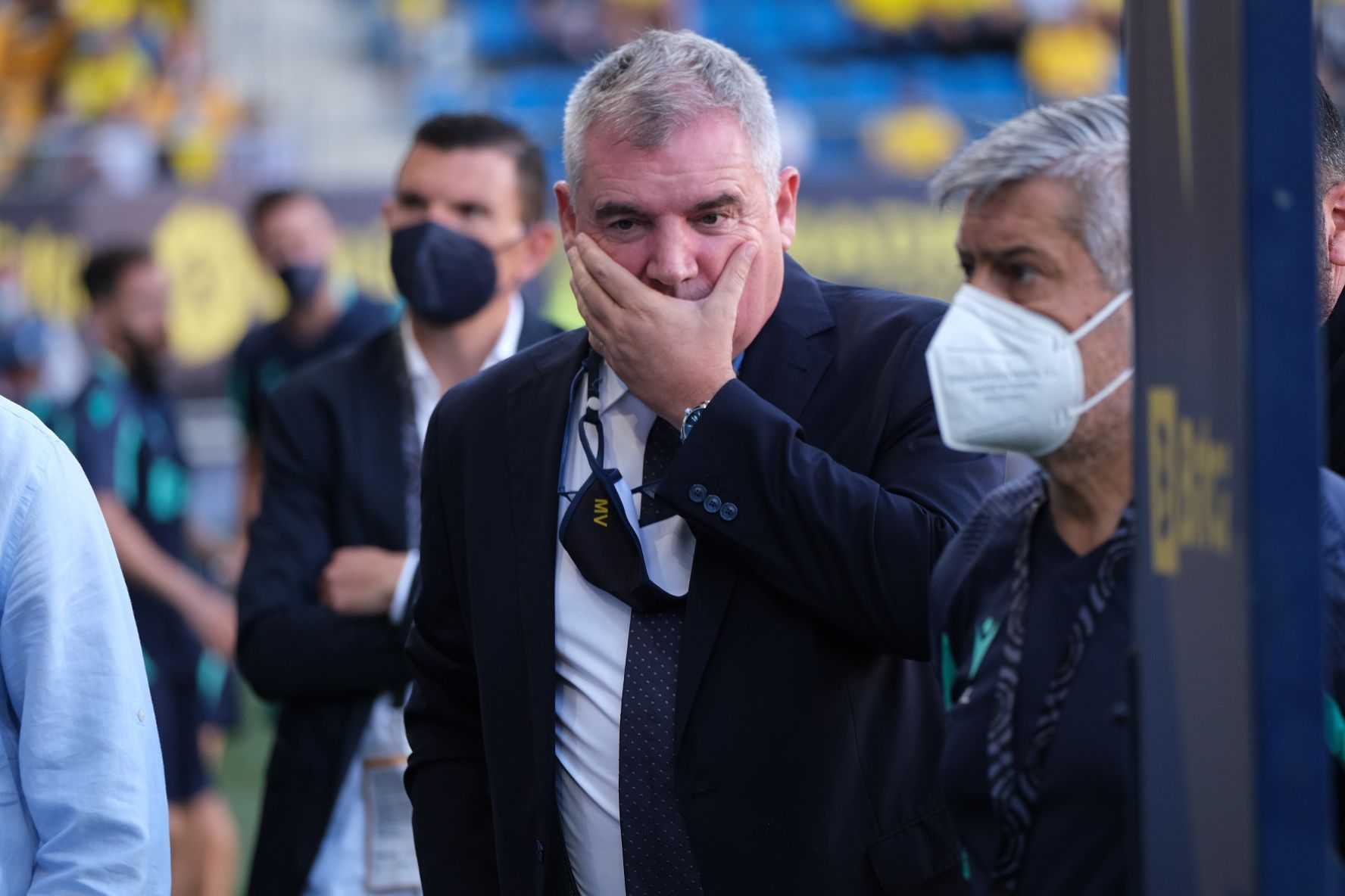  Vizcaíno, durante el Cádiz-Valencia.