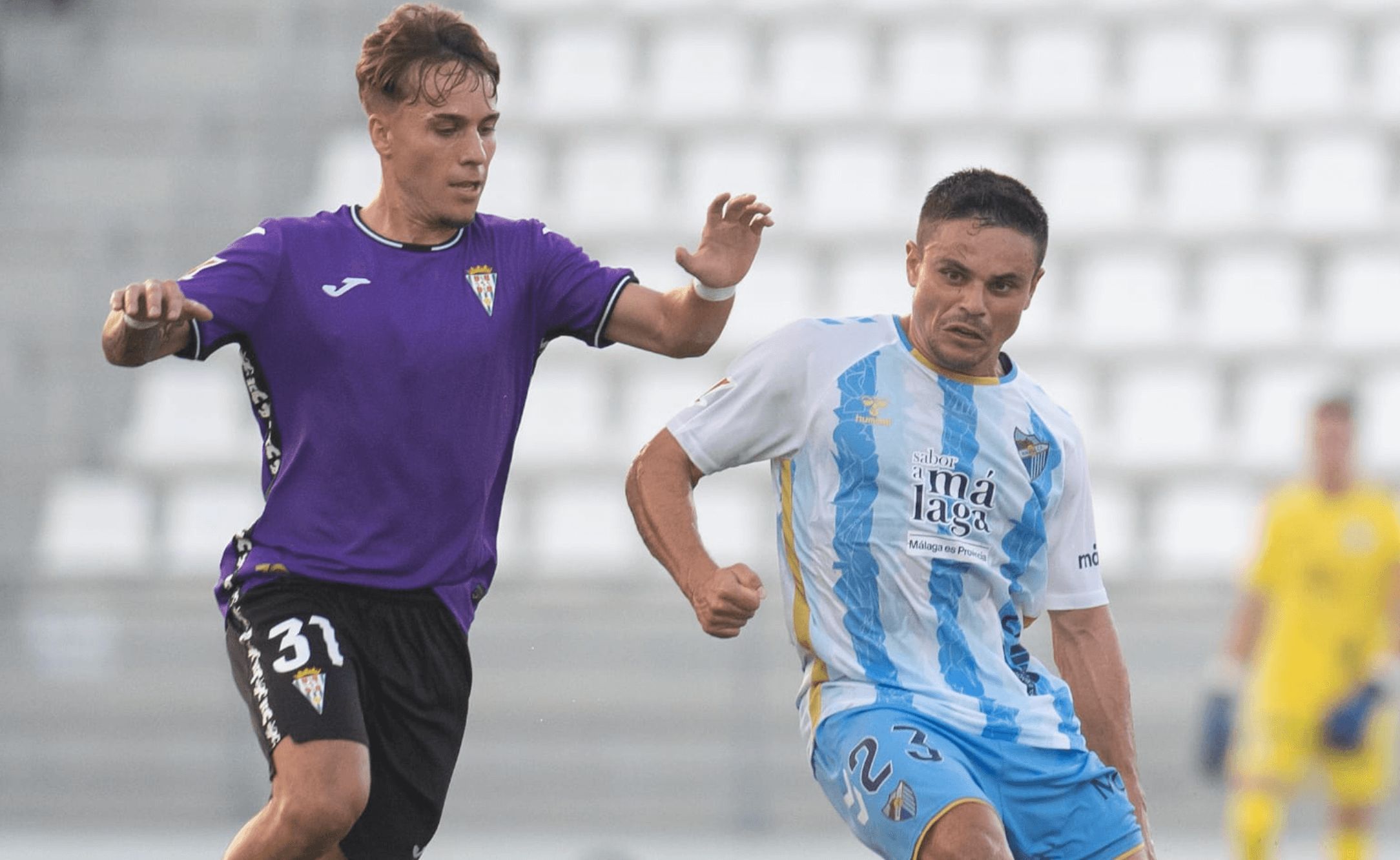  Sangalli, en un partido de la campaña 2024/25 con el Málaga.