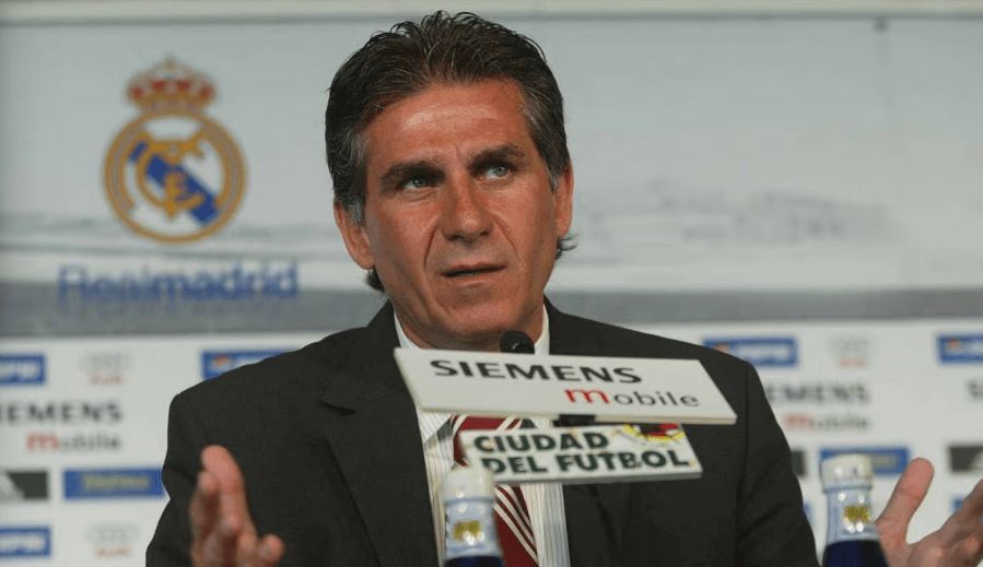  Carlos Queiroz en una rueda de prensa con el Real Madrid