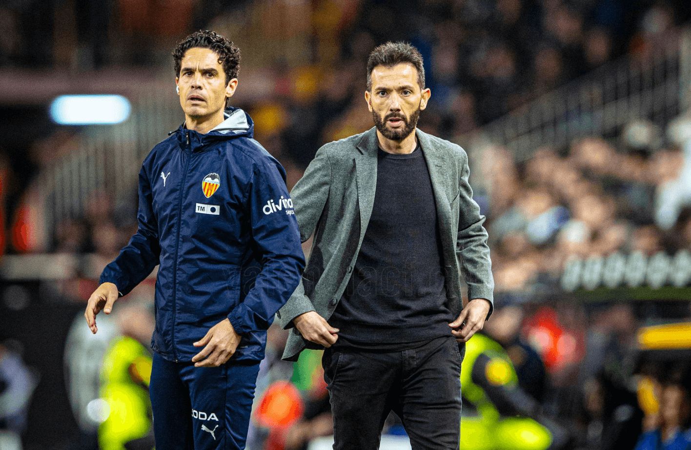 Carlos Corberán en Mestalla