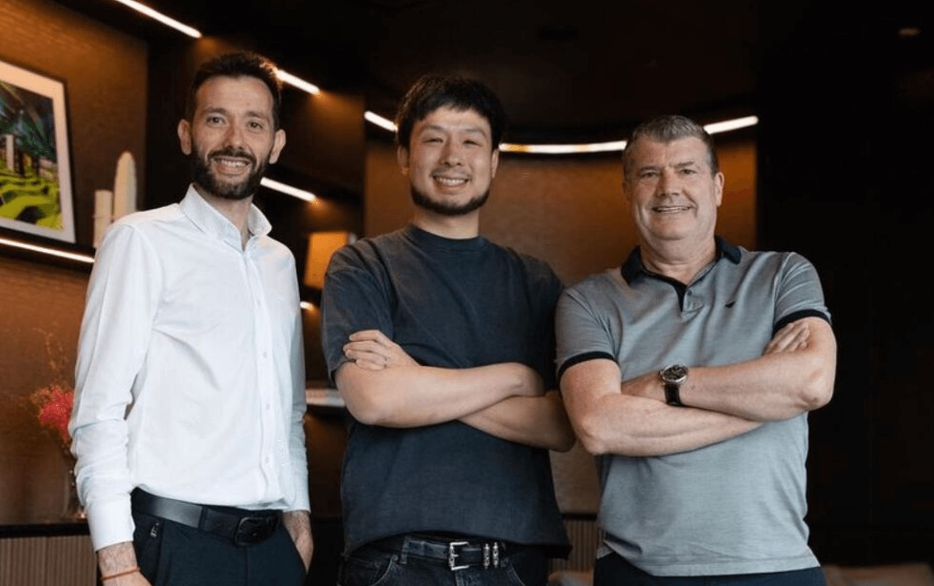  Carlos Corberán, Kiat Lim y Ron Gourlay