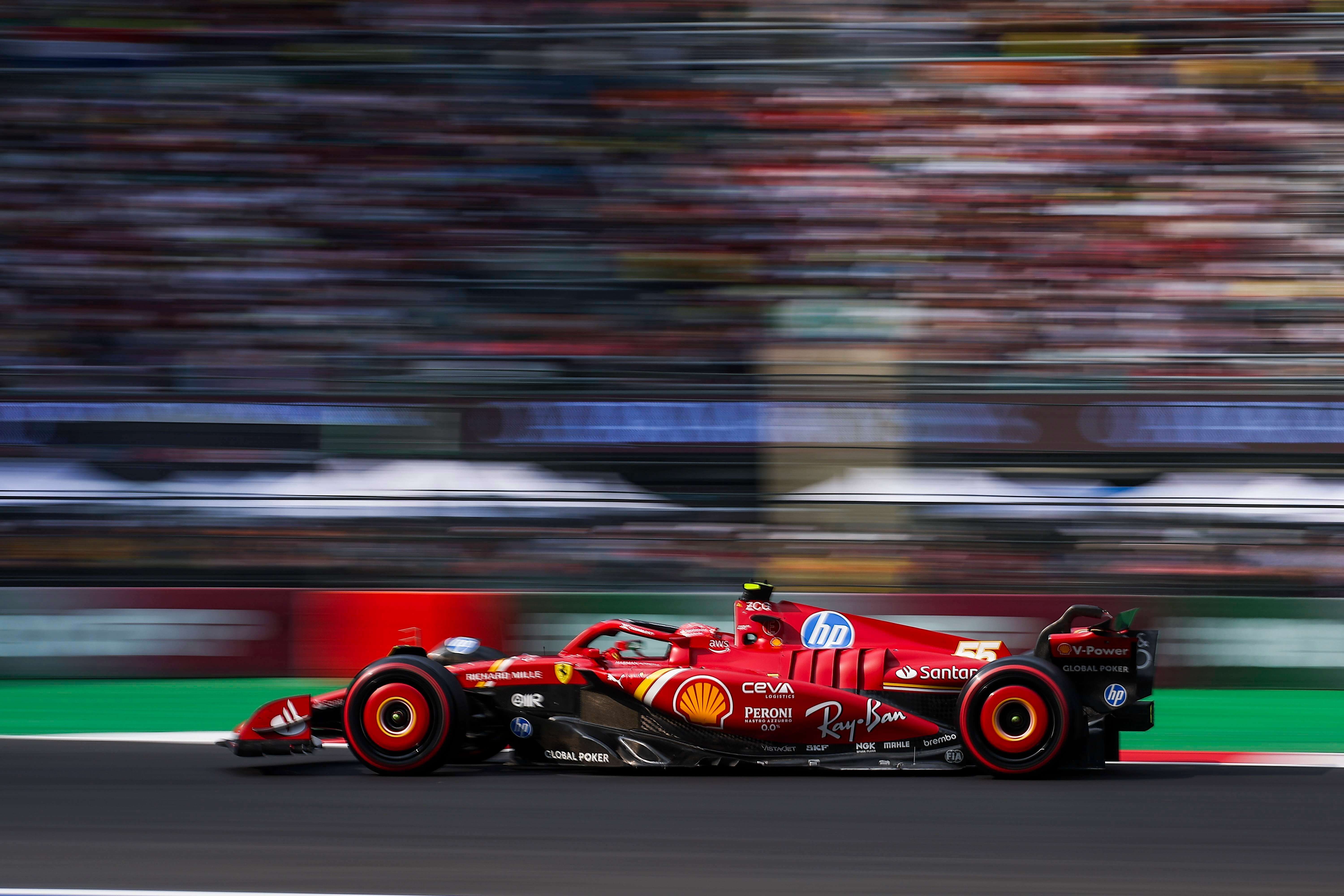 Carlos Sainz, en el GP de México.