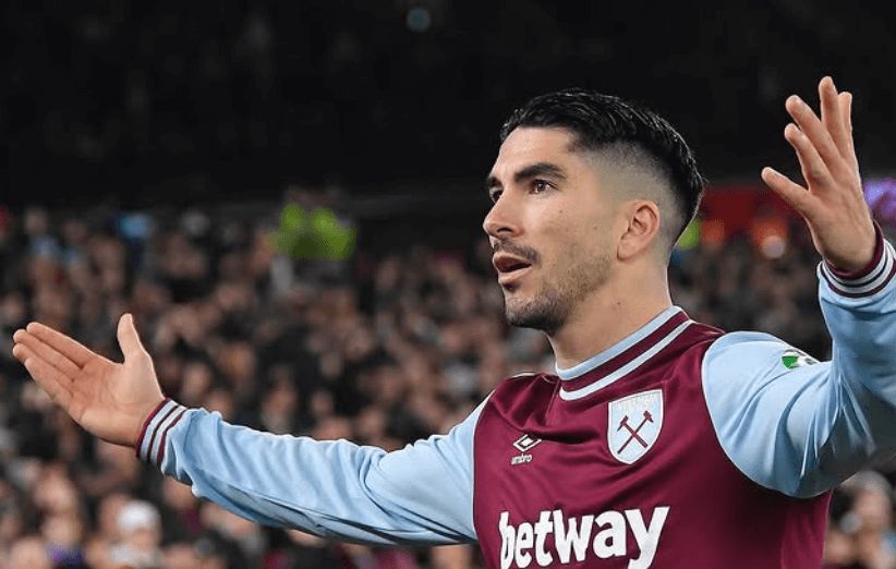 Carlos Soler con el West Ham