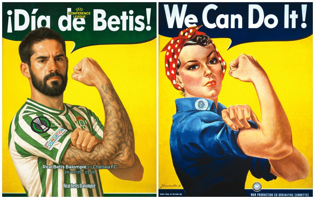  Cartel del Real Betis y 'We Can Do It!'