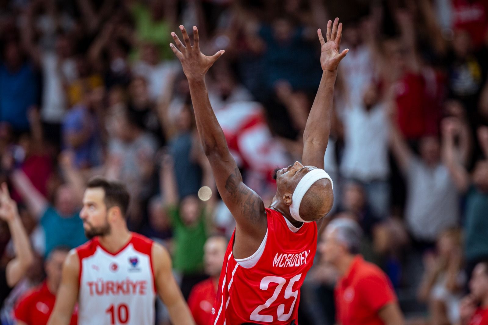  Celebración de la victoria de Georgia ante Turquía.