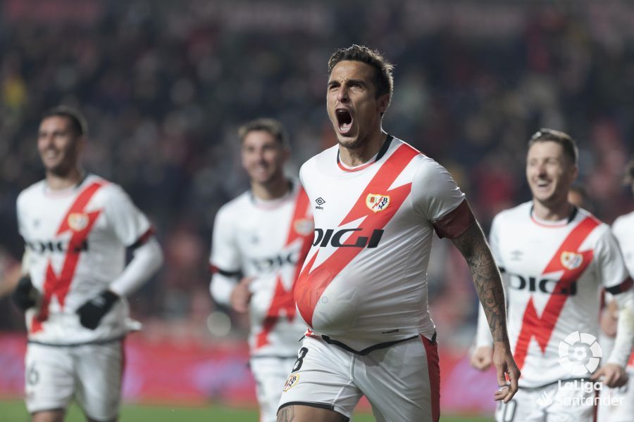 Trejo celebra su gol ante el Mallorca.