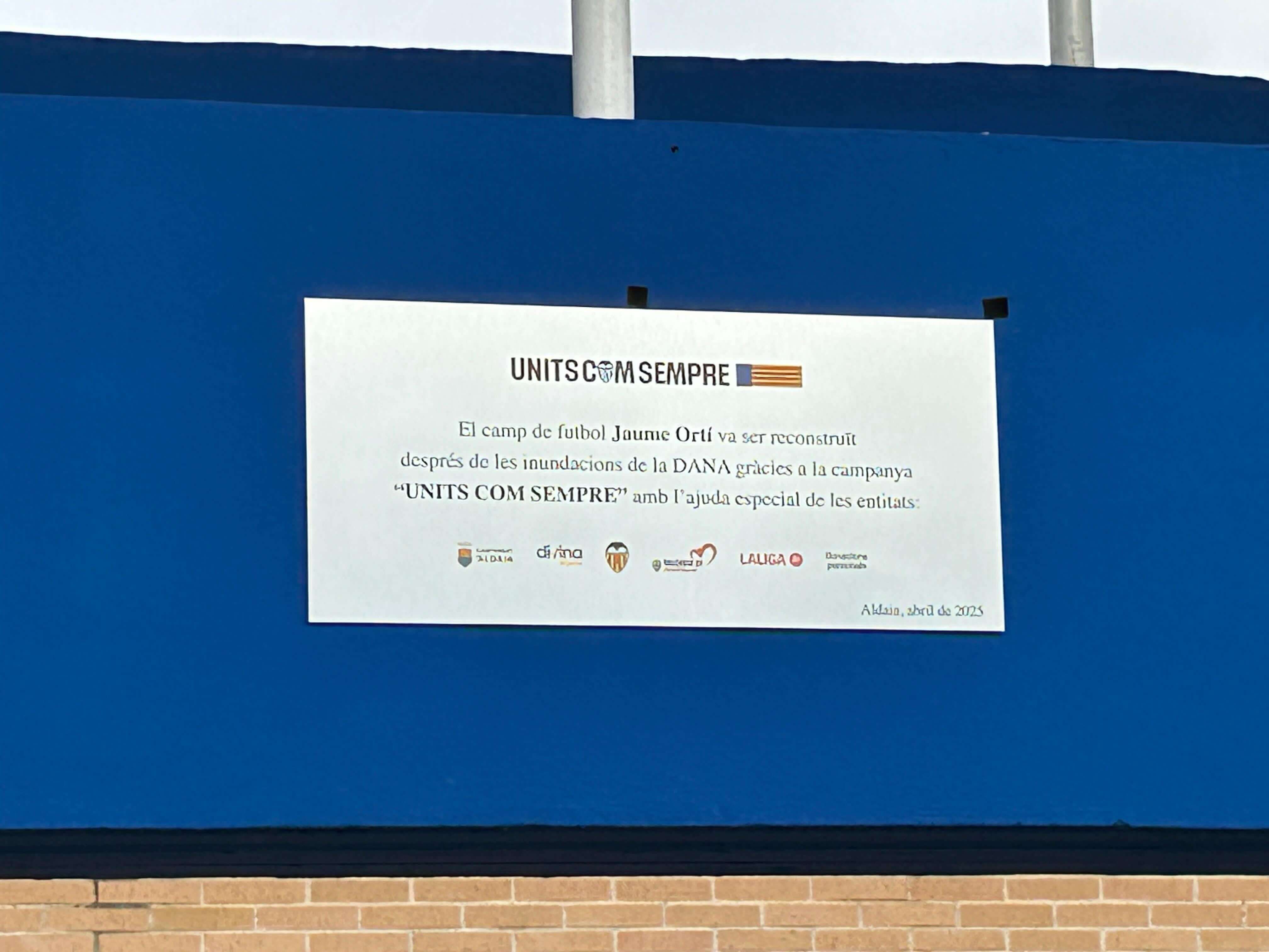  César Tárrega, inauguración campo Jaume Ortí de Aldaia