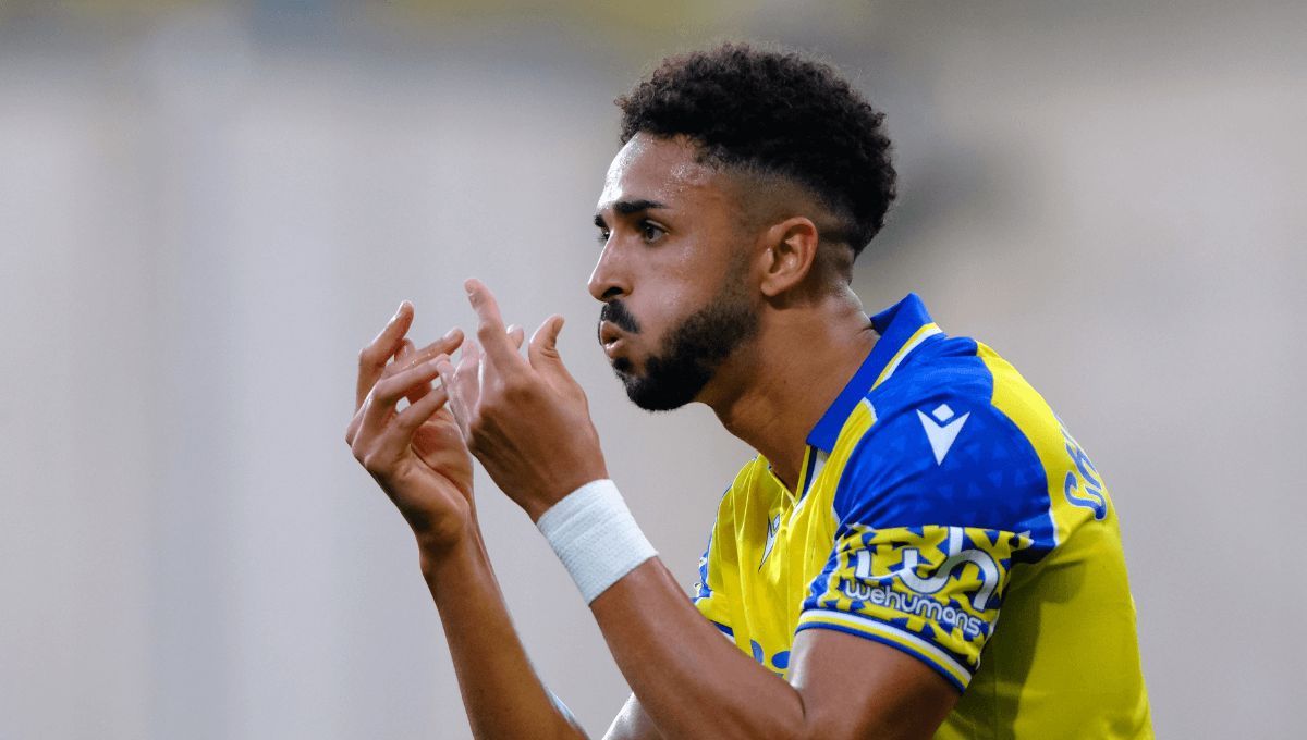 Chris Ramos, en un partido del Cádiz.