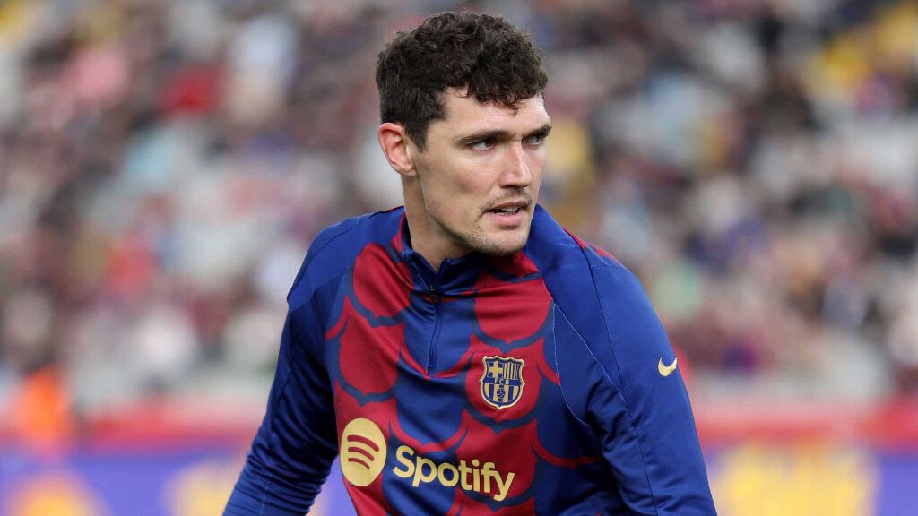  Christensen, en un calentamiento con el FC Barcelona (Cordon Press)