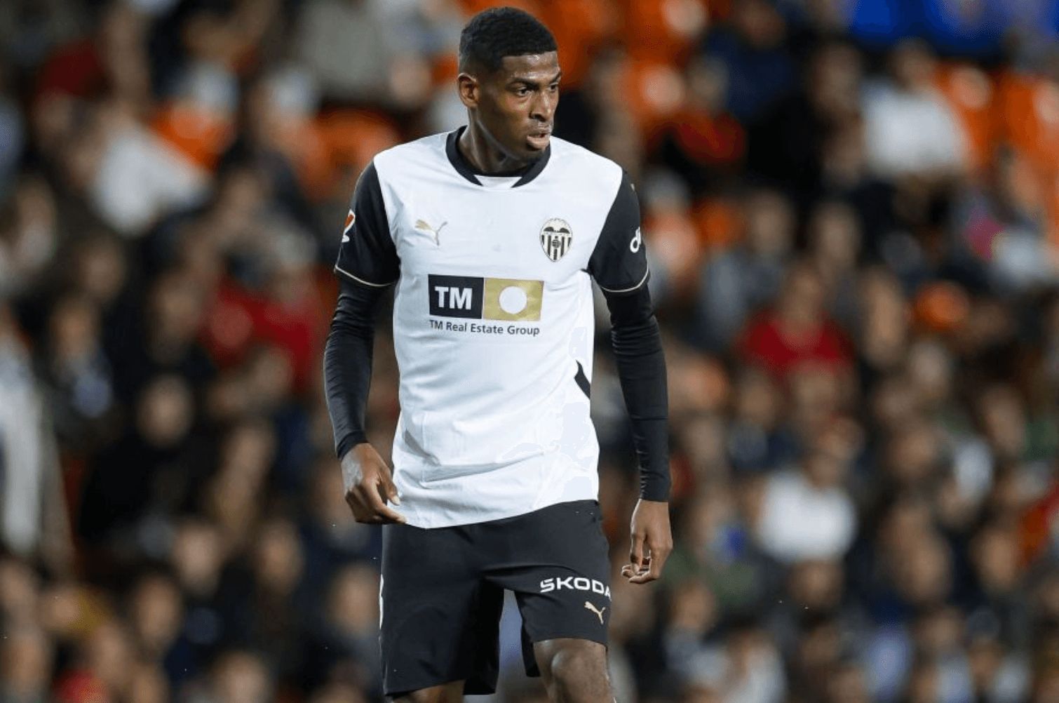  Cristhian Mosquera, ante el Rayo Vallecano.