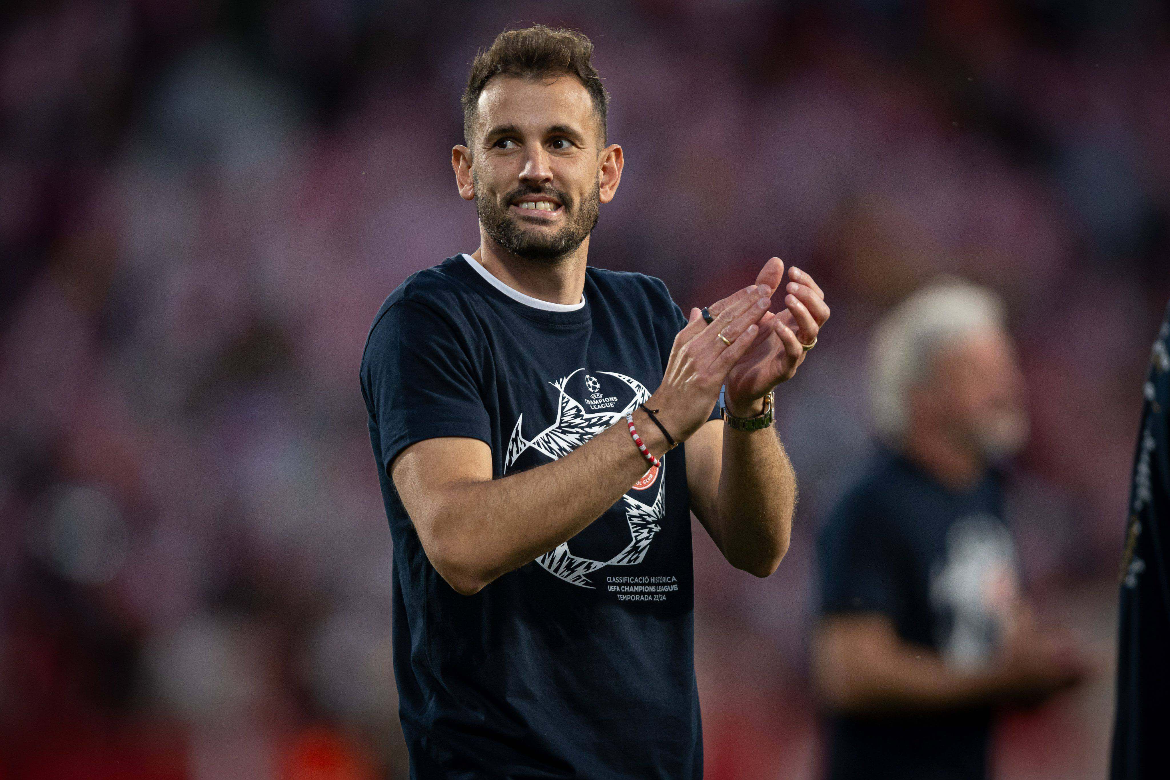 Cristhian Stuani celebra le presencia del Girona en Champions.