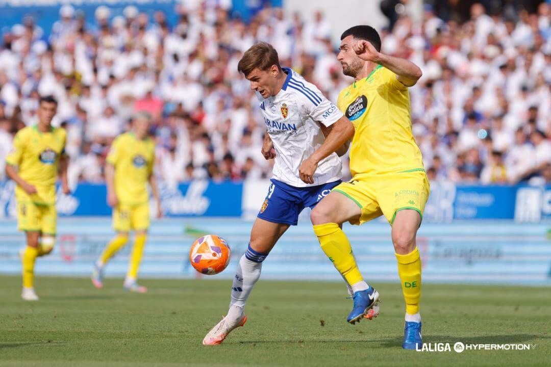  Dani Gómez, en el Zaragoza-Deportivo.