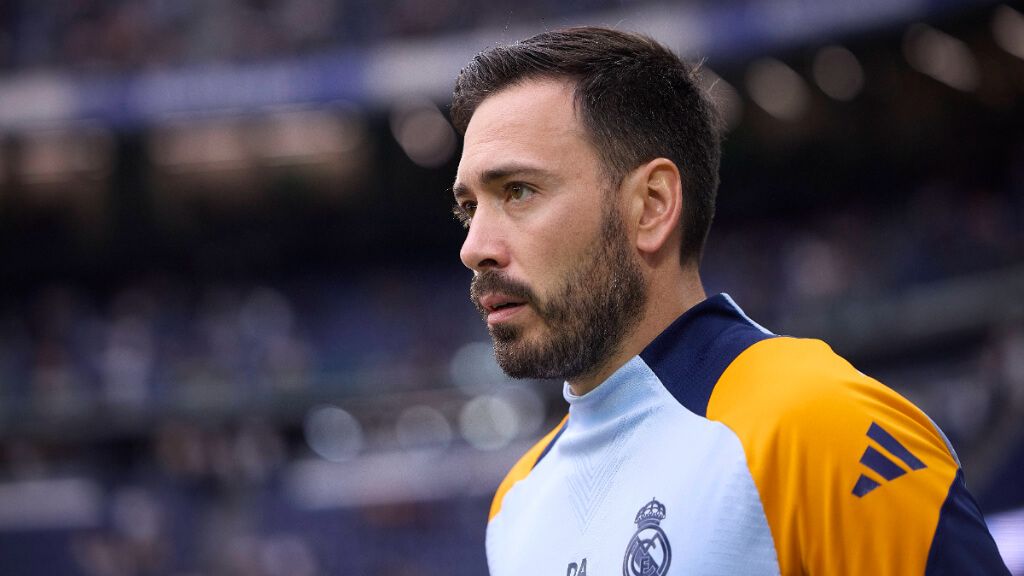 Davide Ancelotti en un partido con el Madrid (Cordon Press)