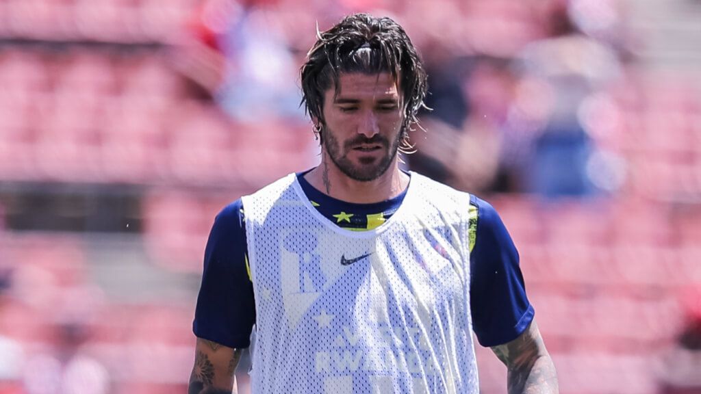  Rodrigo de Paul antes de un partido con el Atlético (Fuente: Europa Press)