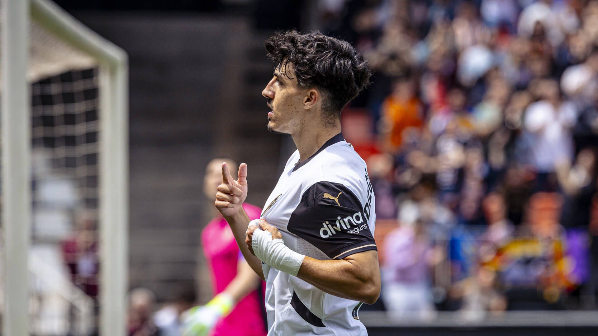 Diego López marca ante el Getafe