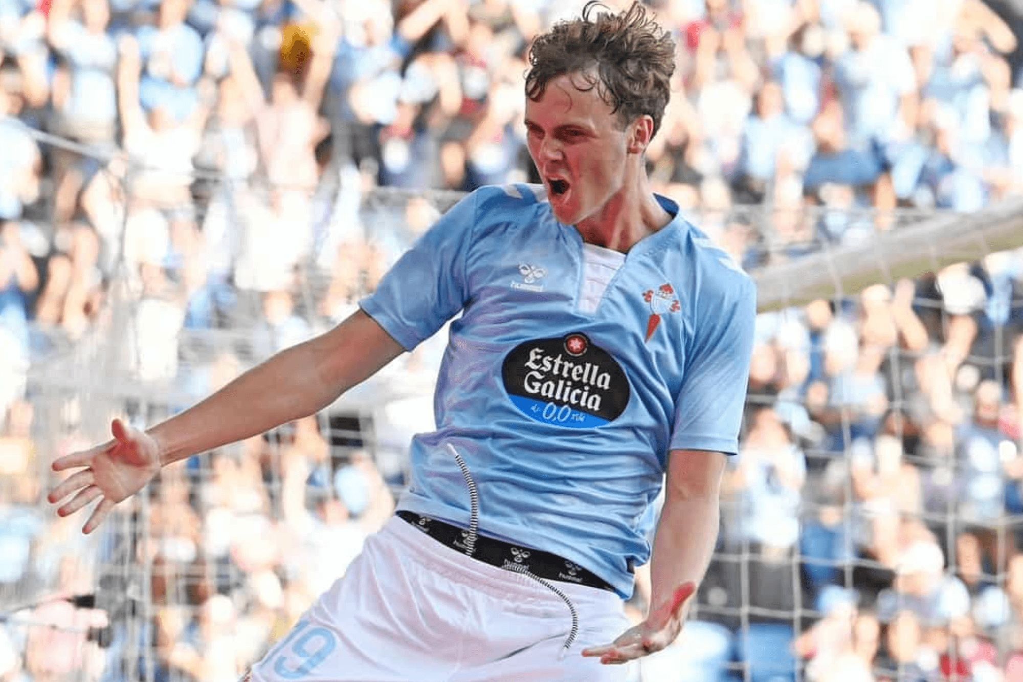  Williot Swedberg celebra un gol.