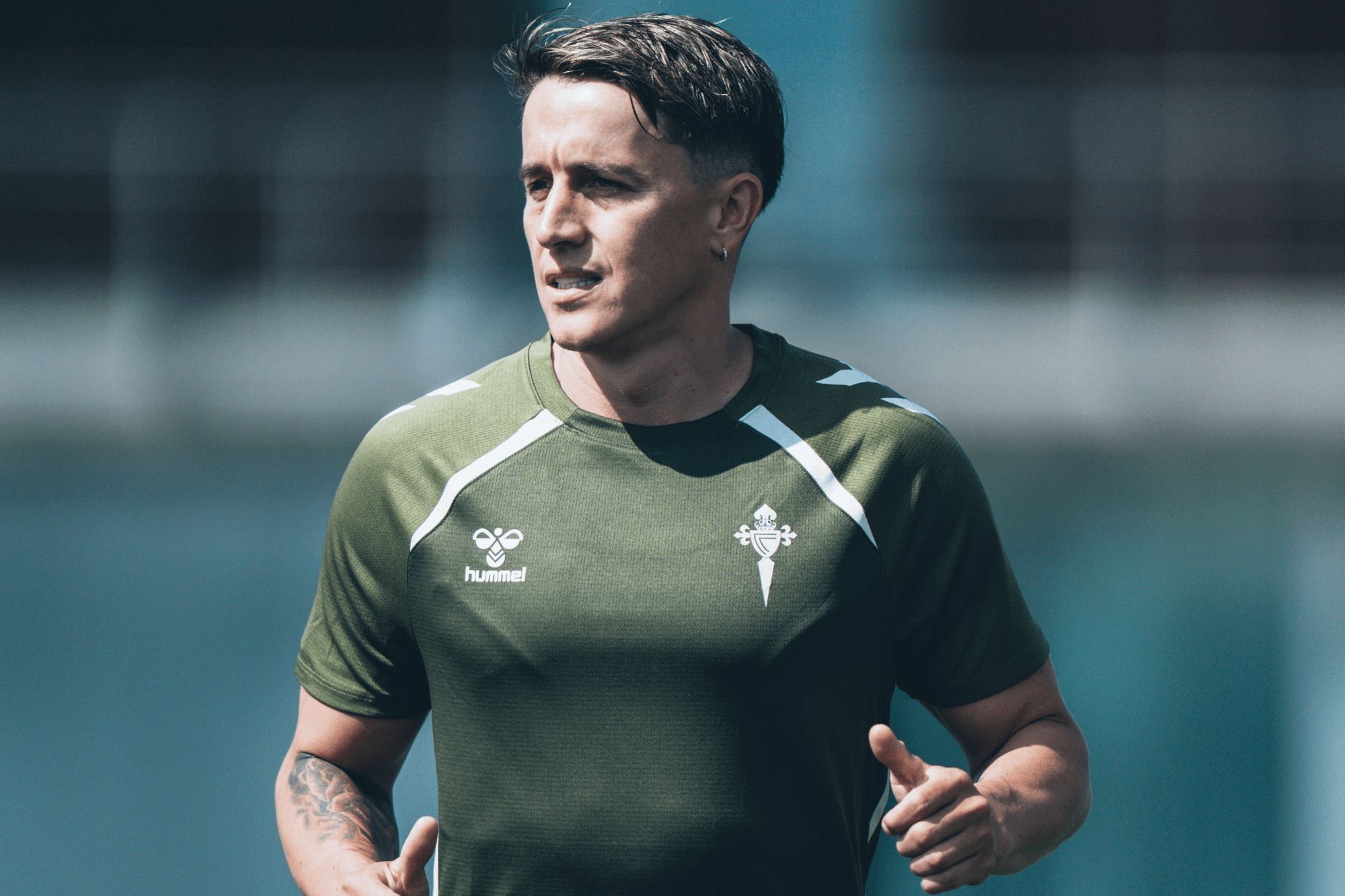 Franco Cervi en Afouteza (Foto. RC Celta).