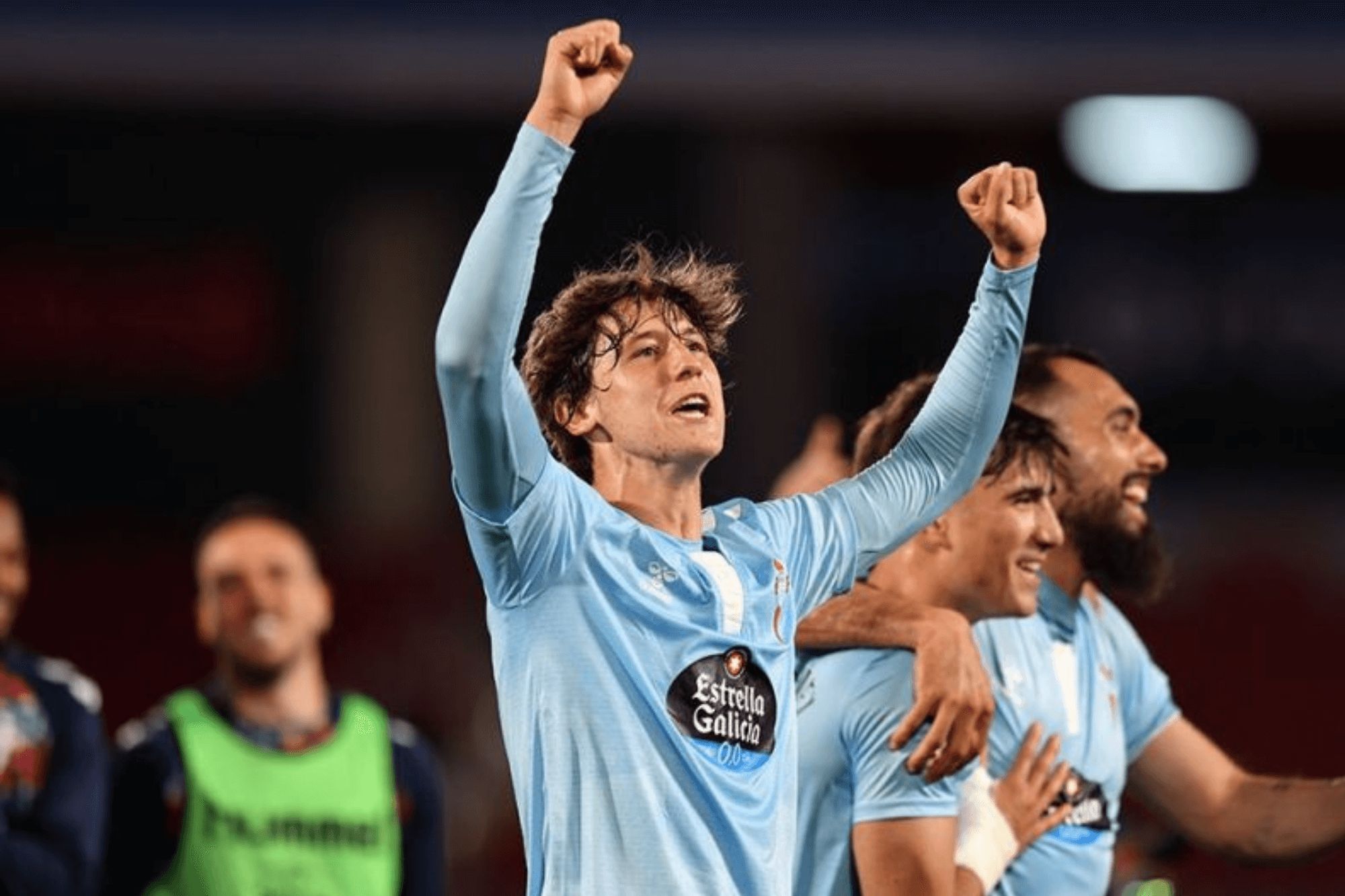  Fer López celebra su primer gol en Primera.