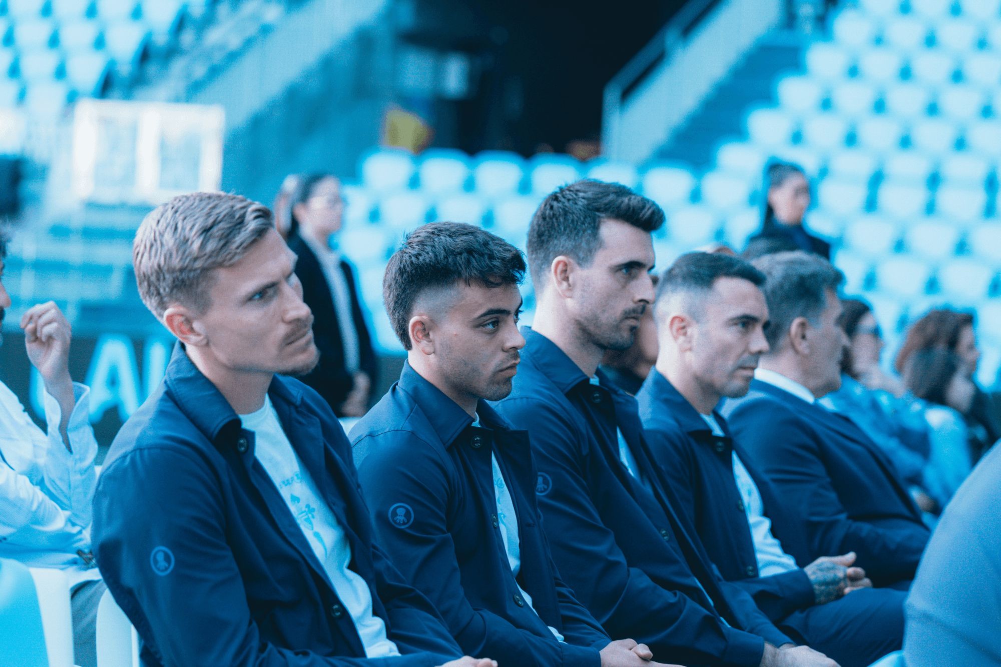 Los capitanes del Celta.