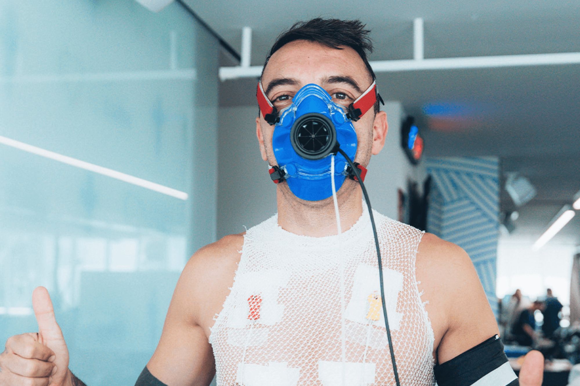 Iago Aspas durante el reconocimiento médico.