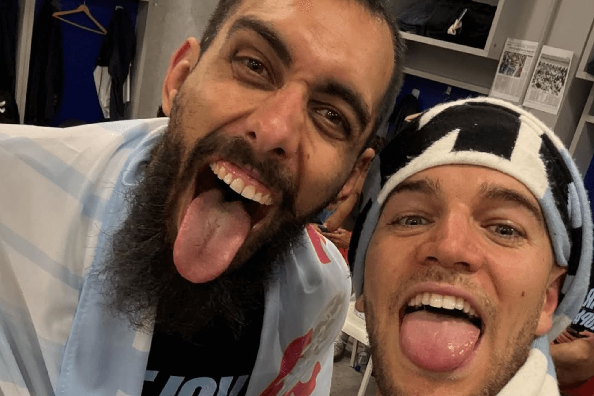  Borja Iglesias y Sergio Carreira.