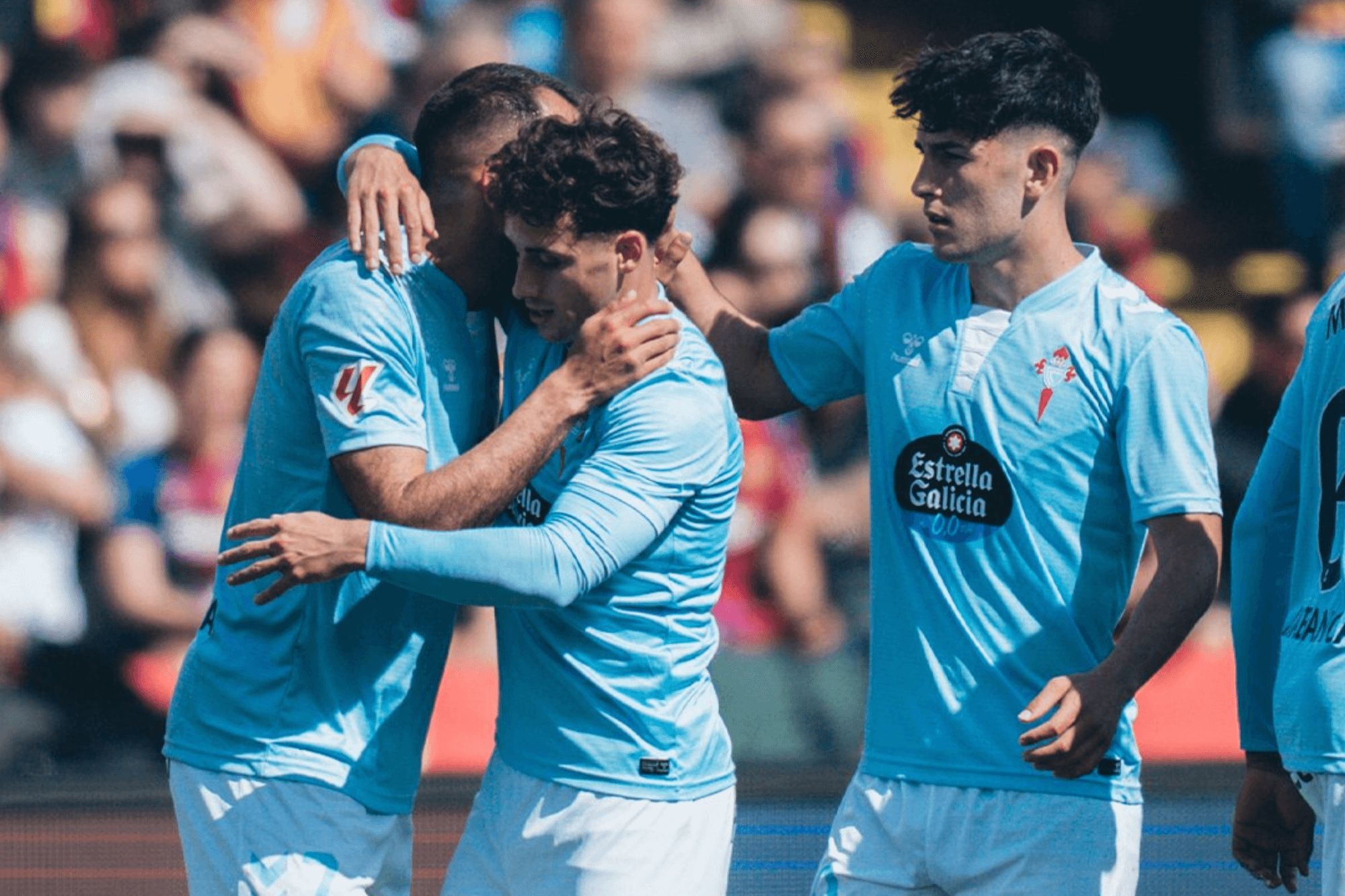 Borja Iglesias, Pablo Durán y Yoel Lago.