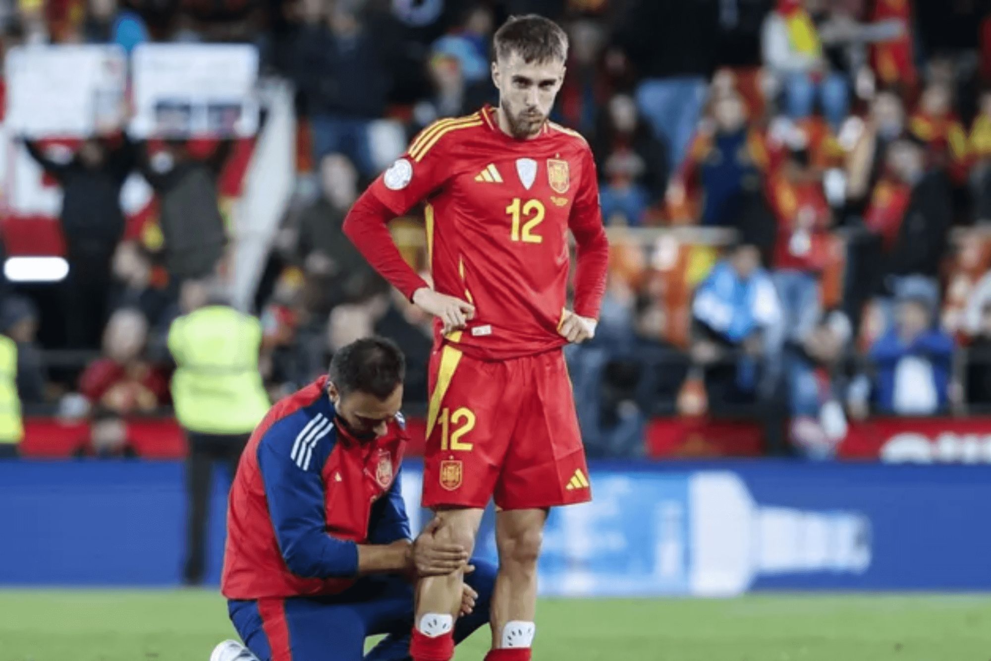  Óscar Mingueza con la selección española.