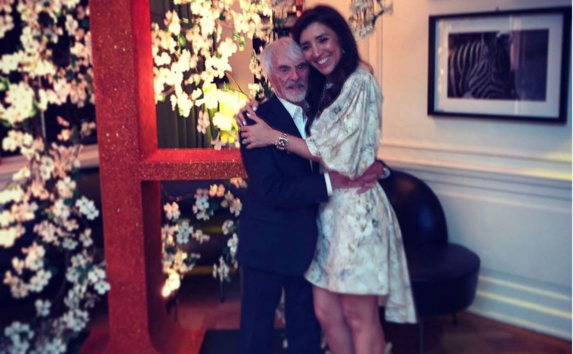 Ecclestone y Fabiana, en una foto de Instagram.