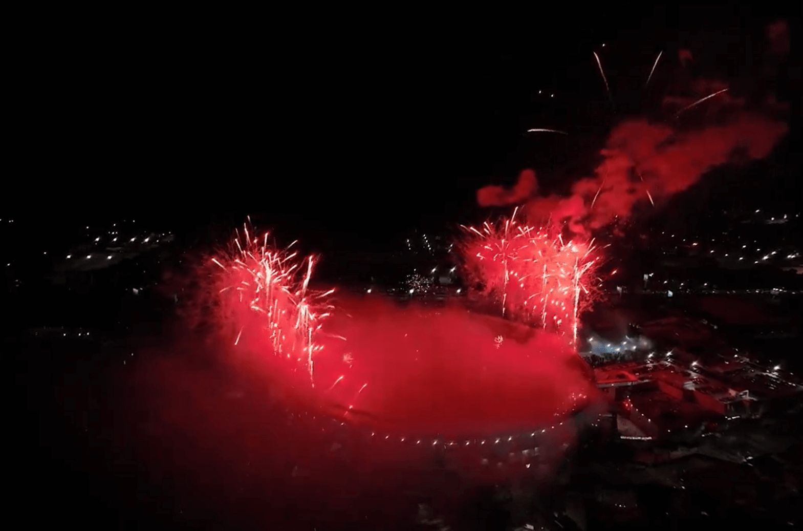 El Estadio Monumental antes del River Plate - Atlético Mineiro.