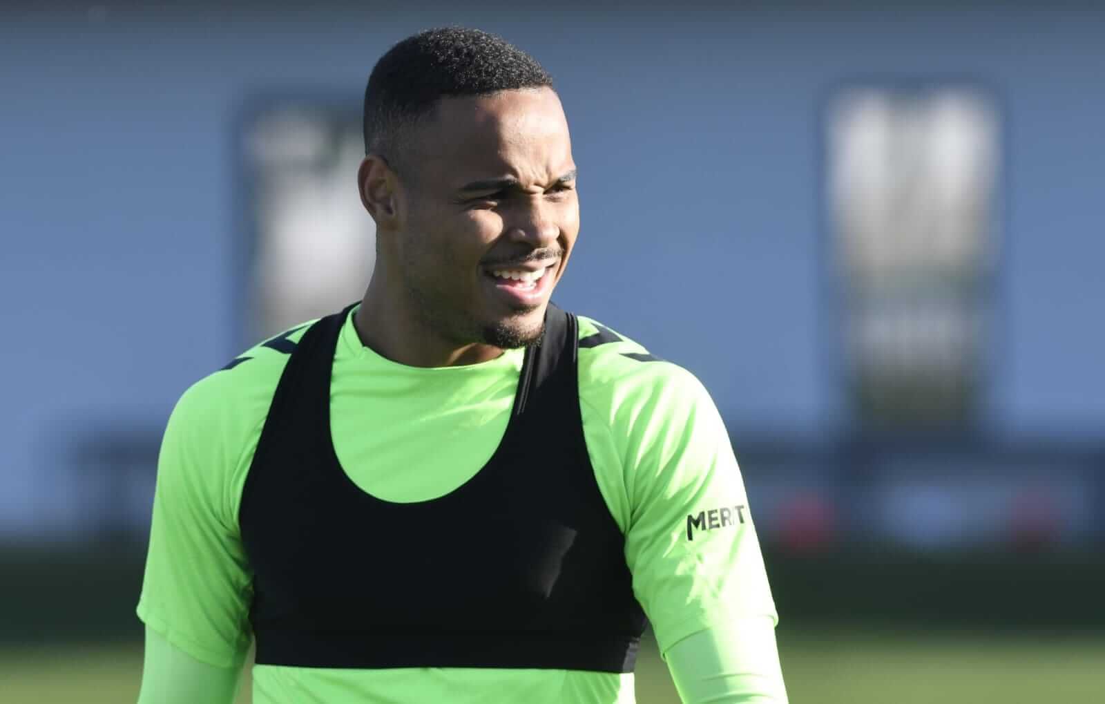  Natan, en el entrenamiento de este jueves.