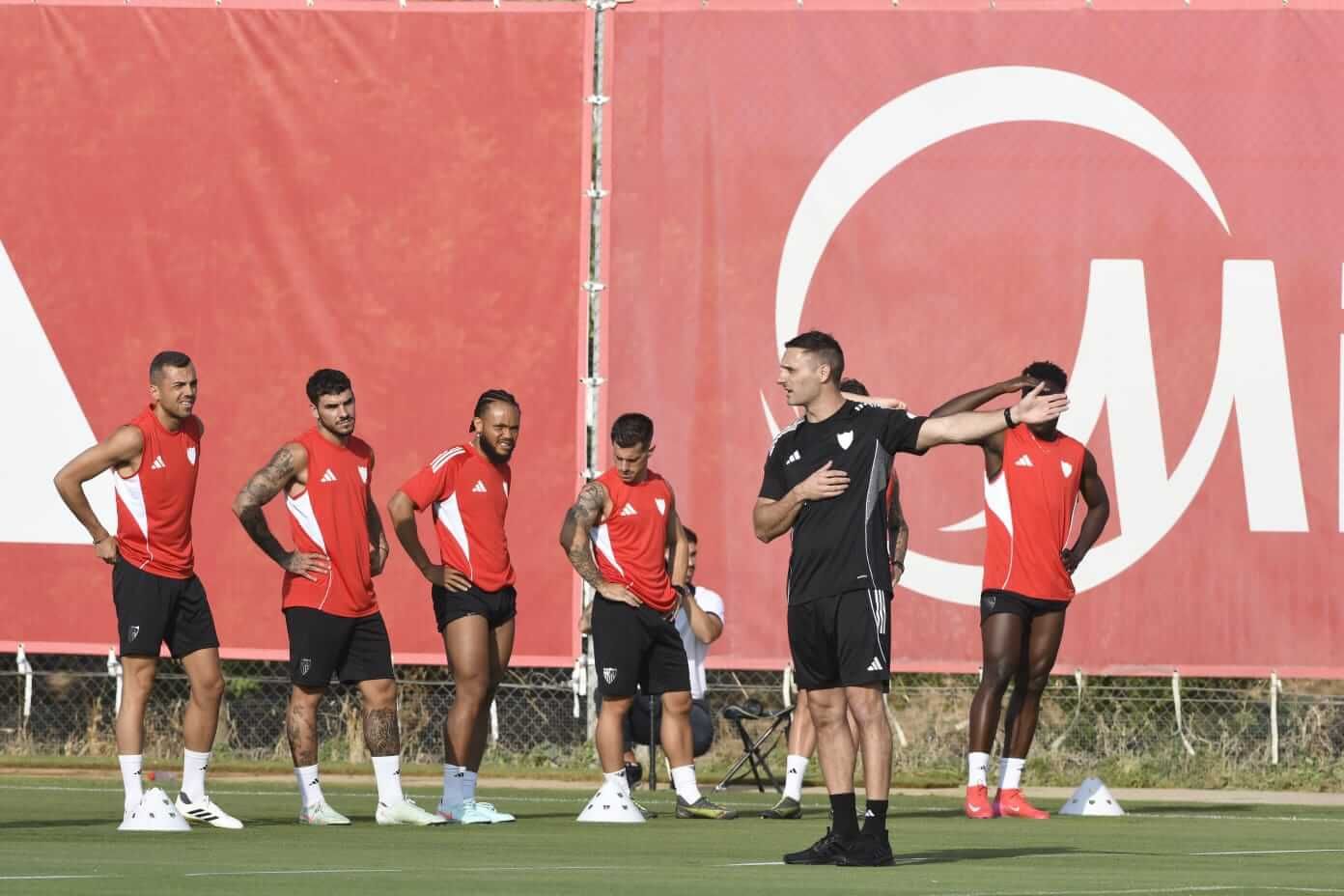 Primer entrenamiento de la pretemporada del Sevilla FC.