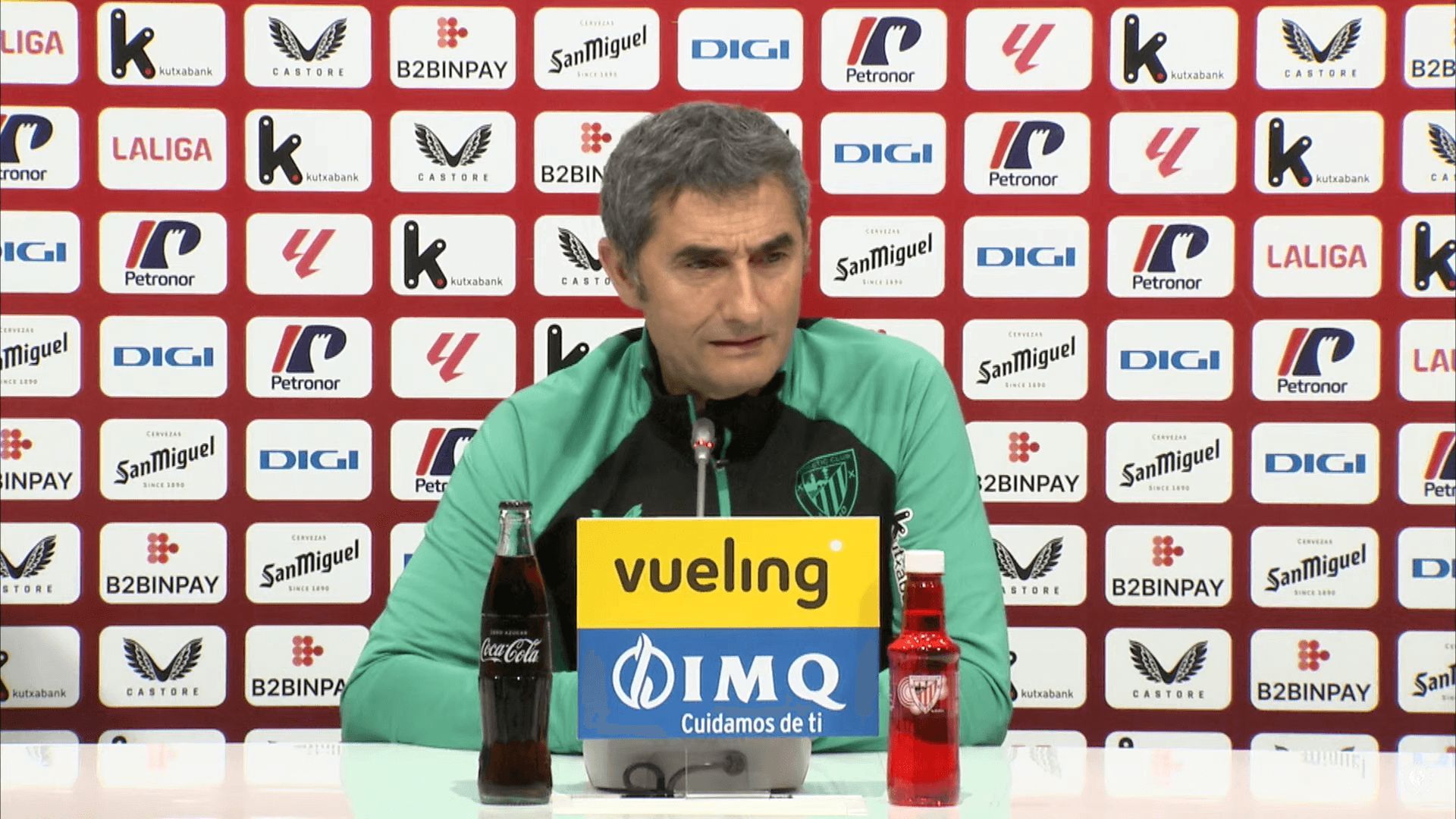 Ernesto Valverde, en sala de prensa.