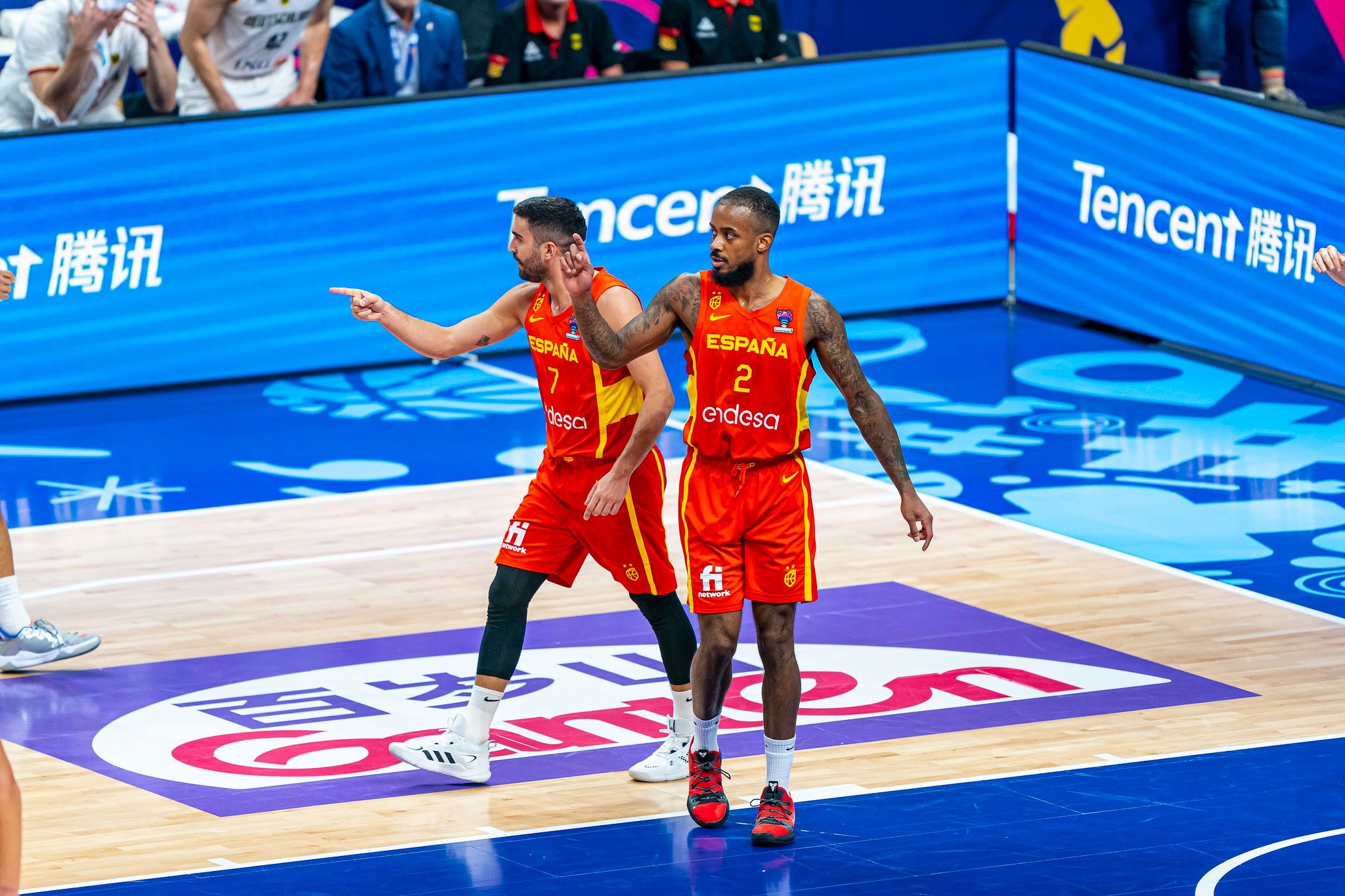 Brown, principal protagonista del triunfo español.