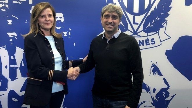  Txema Indias, en su renovación con el Leganés (FOTO: Europa Press).