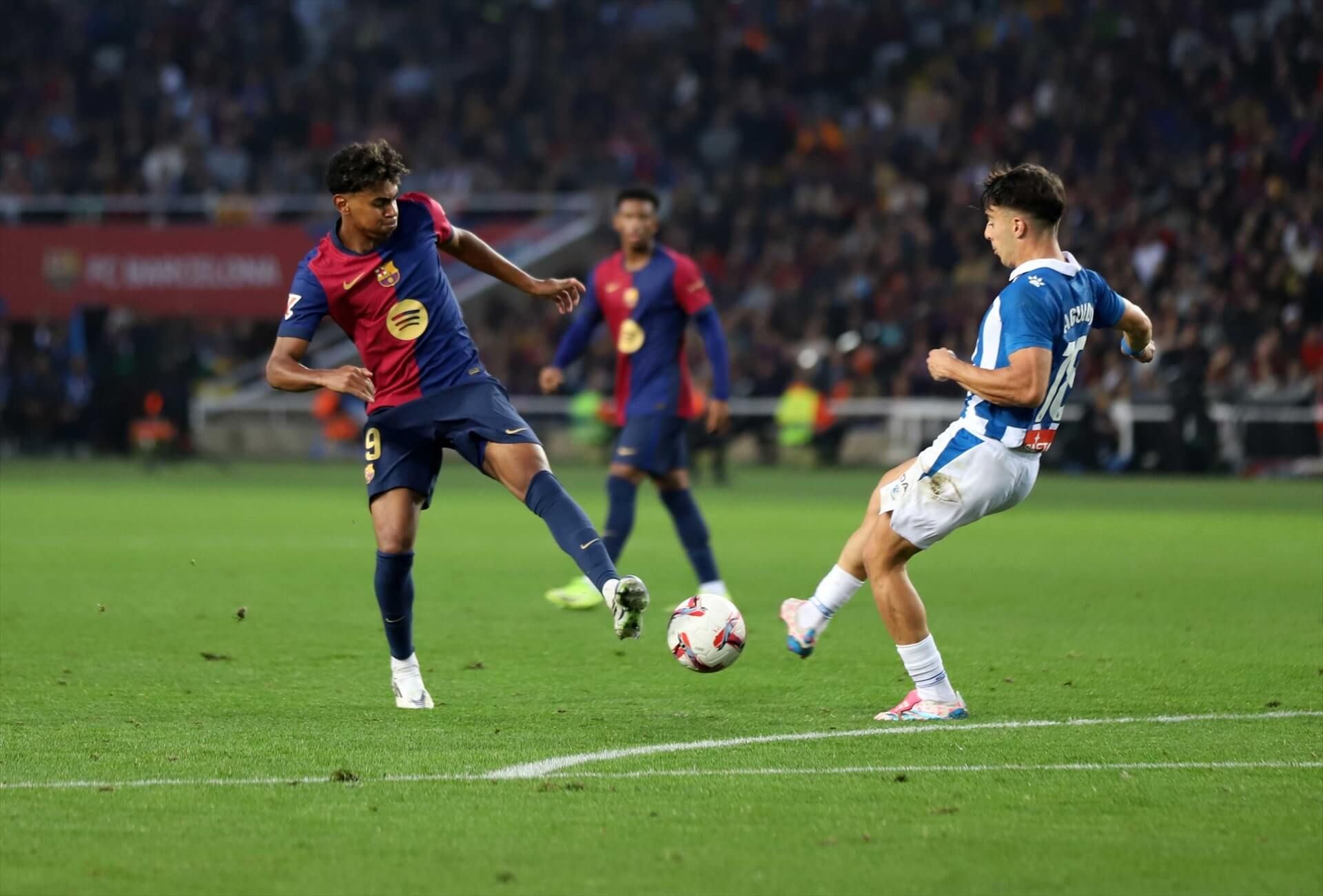 Imagen del Barça - Espanyol de la primera vuelta