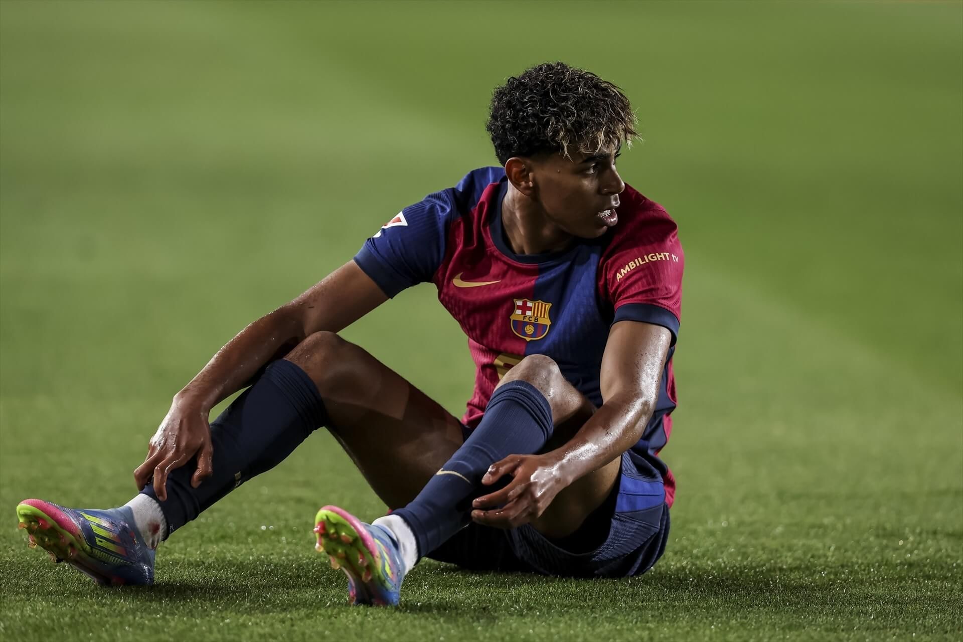 Lamine Yamal en el partido ante el Real Betis