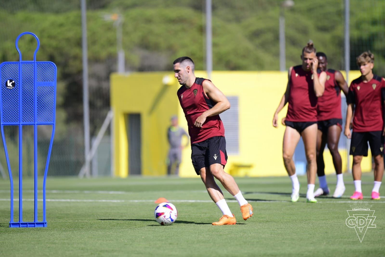  Joseba Zaldua, en un entrenamiento en El Rosal.