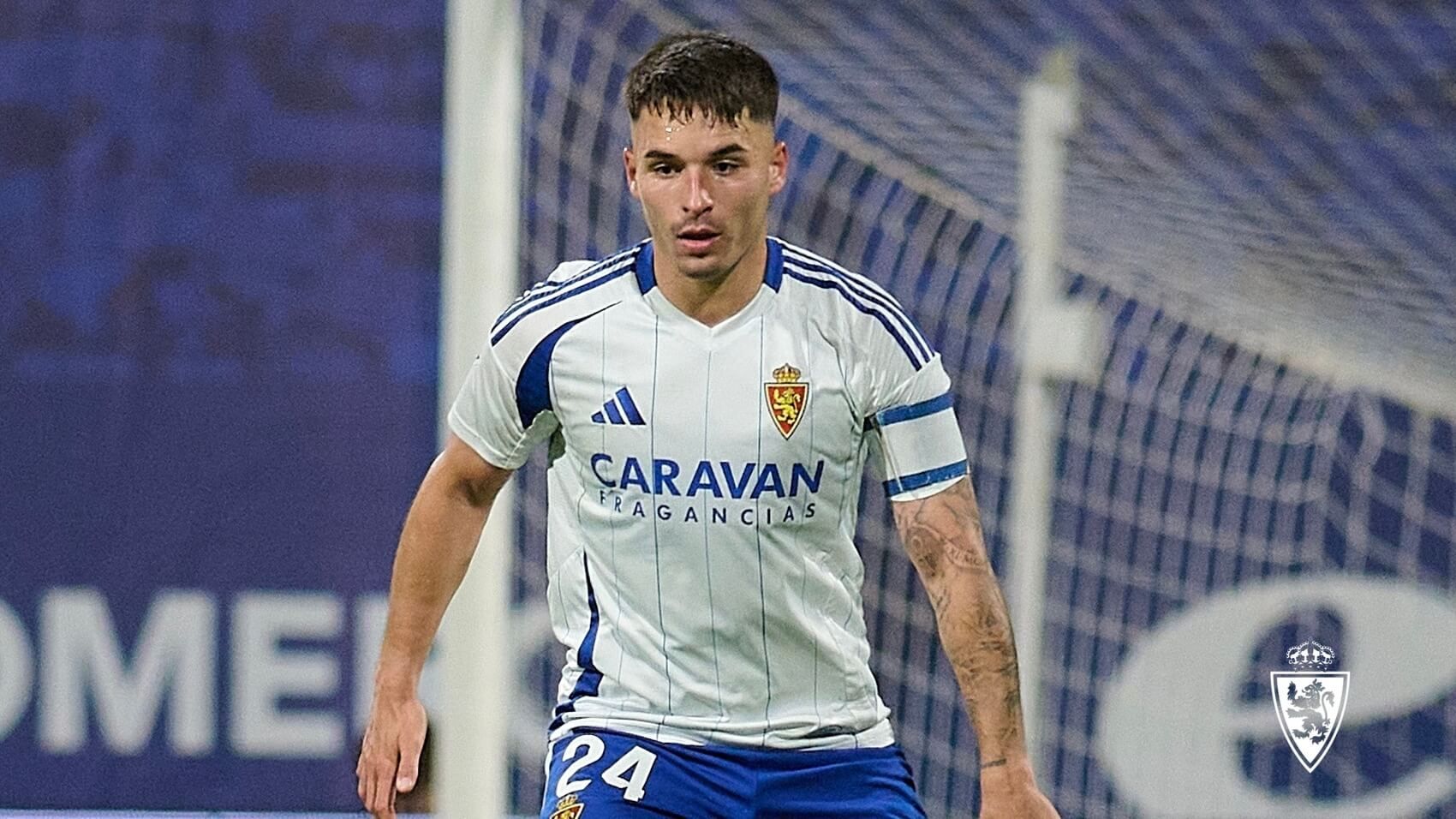 Lluís López, con el Real Zaragoza (Foto: Real Zaragoza).