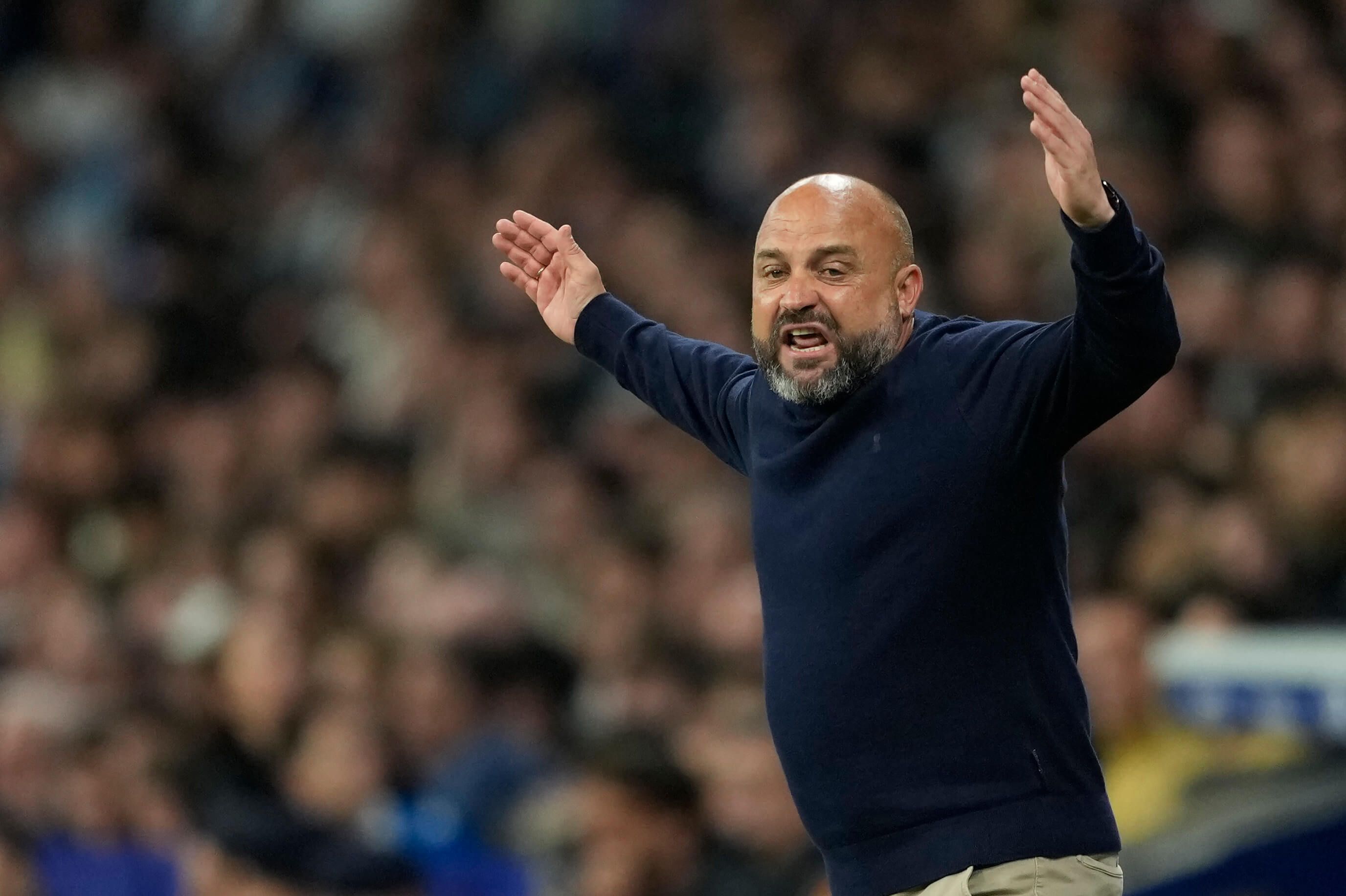  Manolo González en el derbi de la Ciudad Condal
