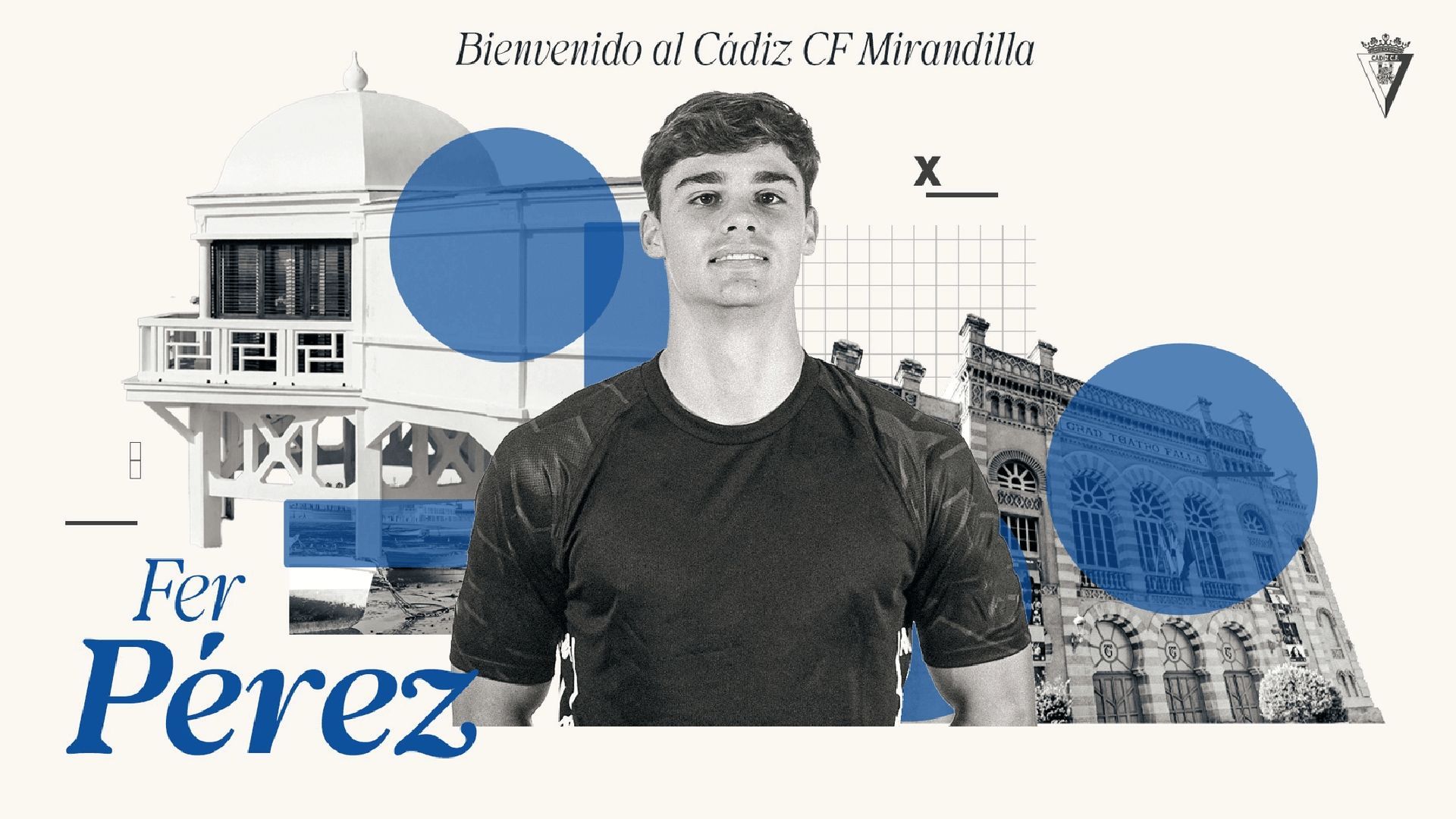 Fer Pérez, nuevo portero del Cádiz CF.