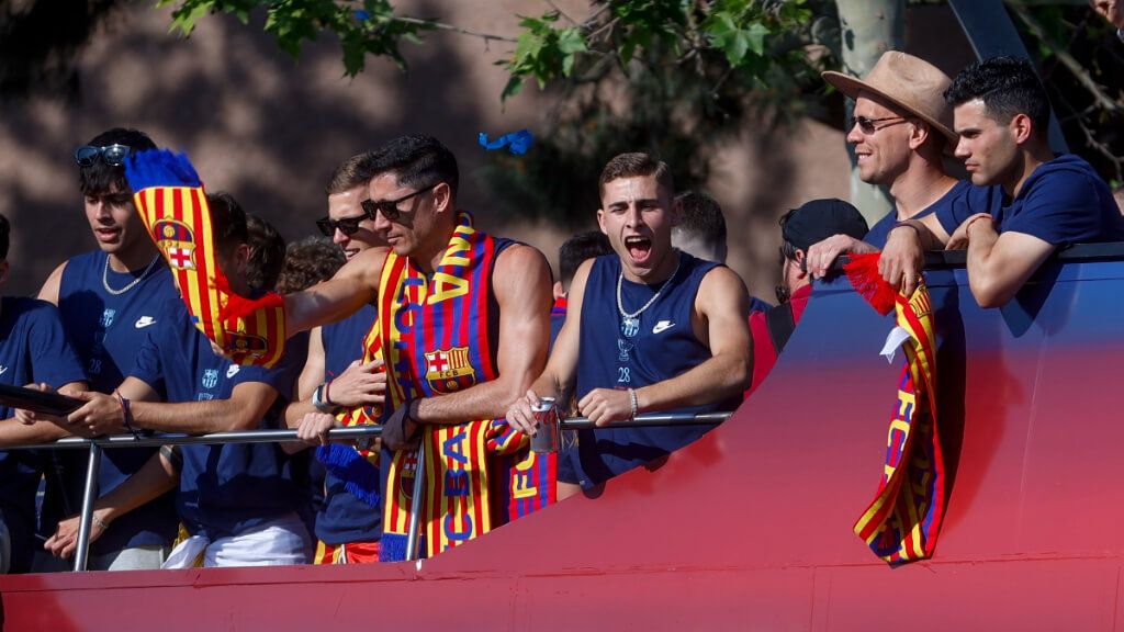  Fermín López, alma de la fiesta culé (EFE)